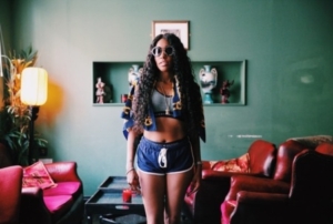 black girl standing