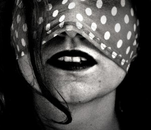 blindfolded