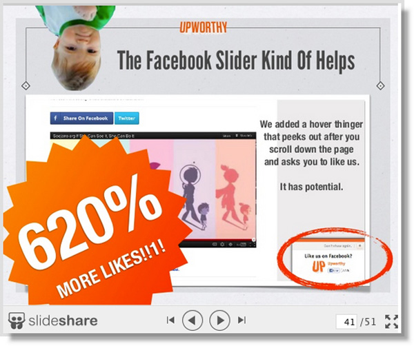 facebook slider
