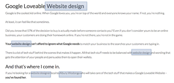 website design