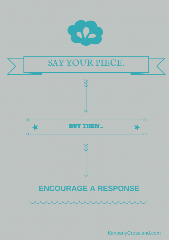 say your piece