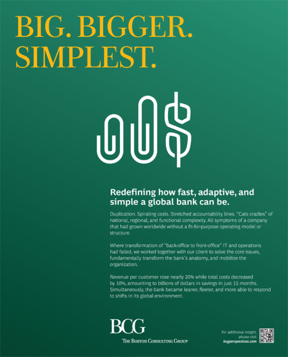 Boston Consulting Group 50th Anniversary ads – working directly for client.