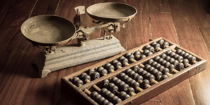 Scales and abacus 